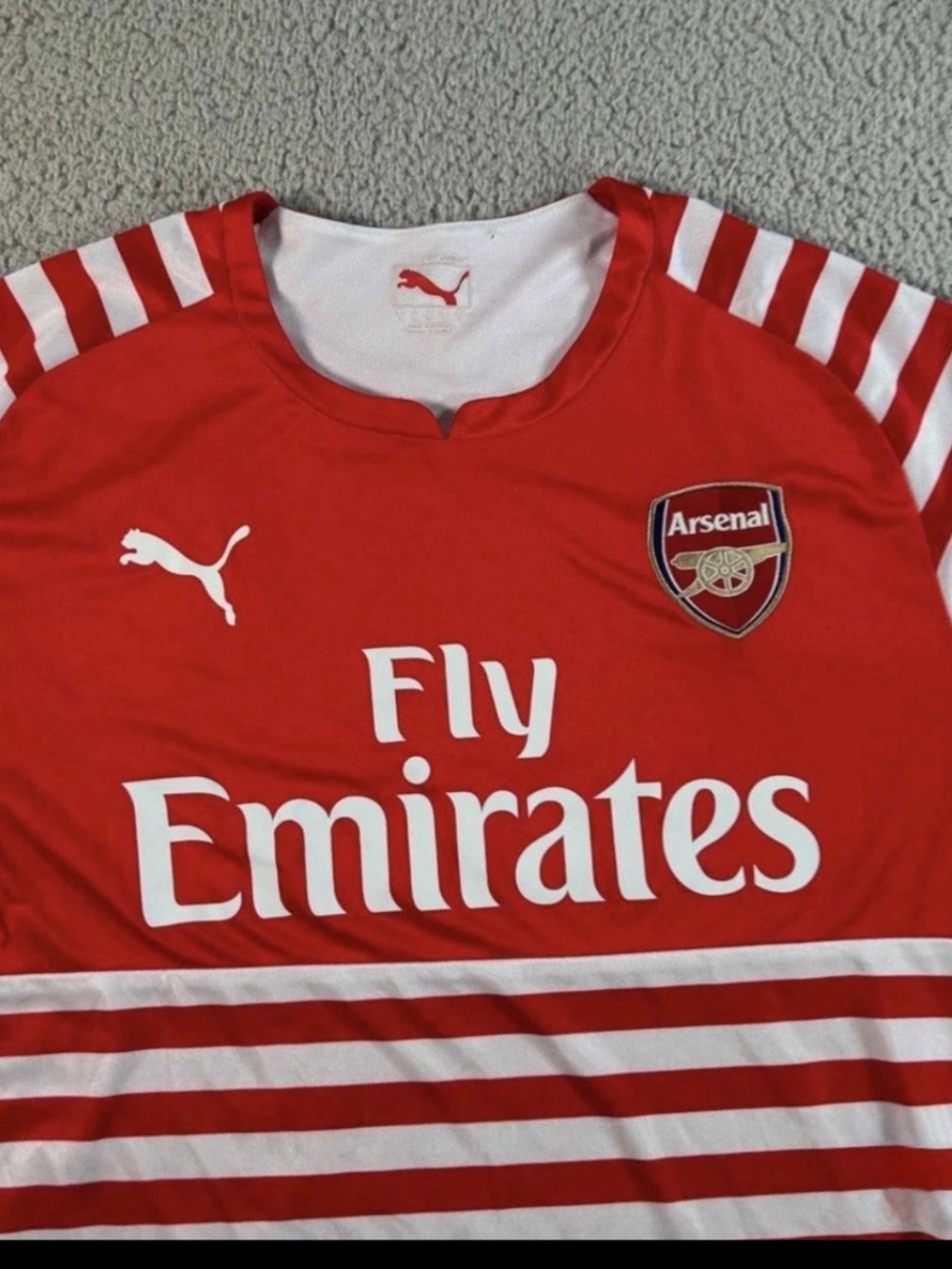 Arsenal Throwback Pre-Match Shirt; LARGE; Like New